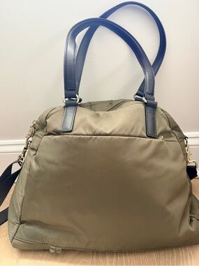 Lo & Sons OG Medium Nylon Travel Tote Olive Green Weekender Carry On